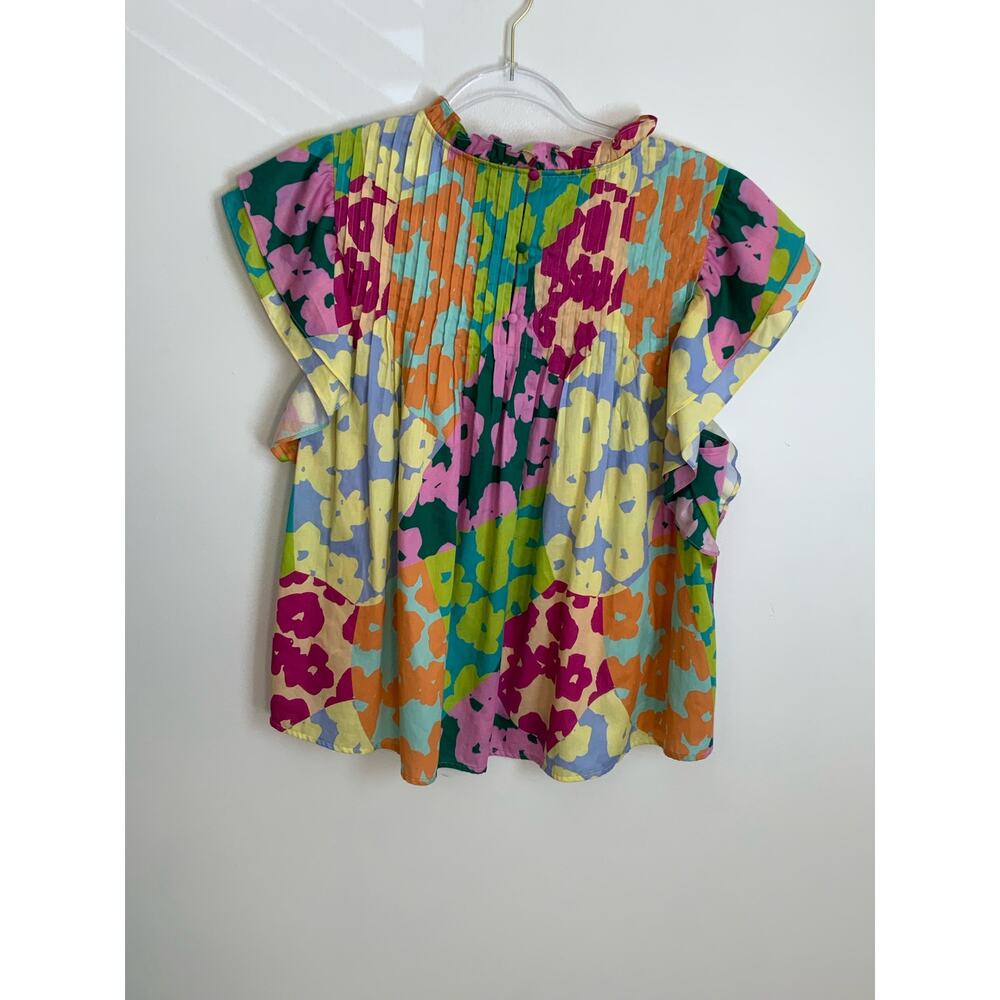 CROSBY BY MOLLLIE BURCH Elsie Top in Patchwork - Picture 5 of 7